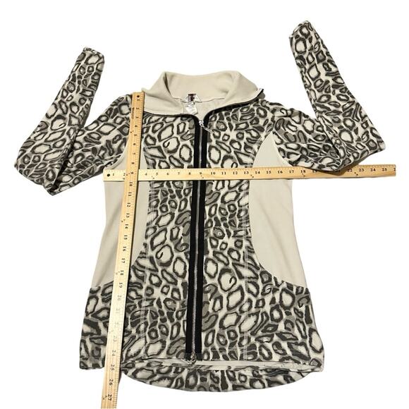 Hard Tail Forever Long Leopard Fitted Jacket SZ S  $98 - Picture 10 of 11